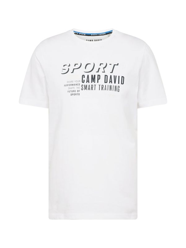CAMP DAVID CAMP DAVID Тениска  черно / бяло
