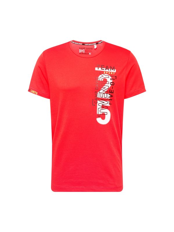 CAMP DAVID CAMP DAVID Тениска  червено / бордо / черно / бяло