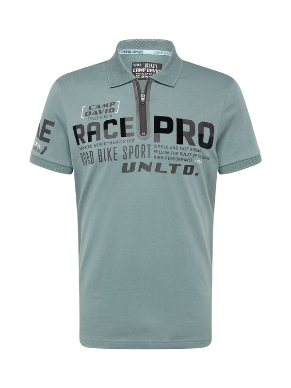 CAMP DAVID CAMP DAVID Тениска  нефритено зелено / черно / бяло