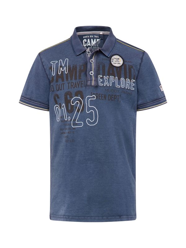 CAMP DAVID CAMP DAVID Тениска  нейви синьо / черно / бяло