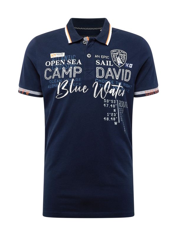CAMP DAVID CAMP DAVID Тениска  нейви синьо / червено / бяло