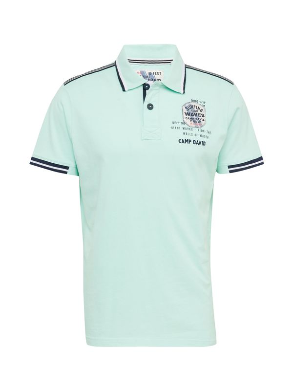 CAMP DAVID CAMP DAVID Тениска  нейви синьо / мента / бяло