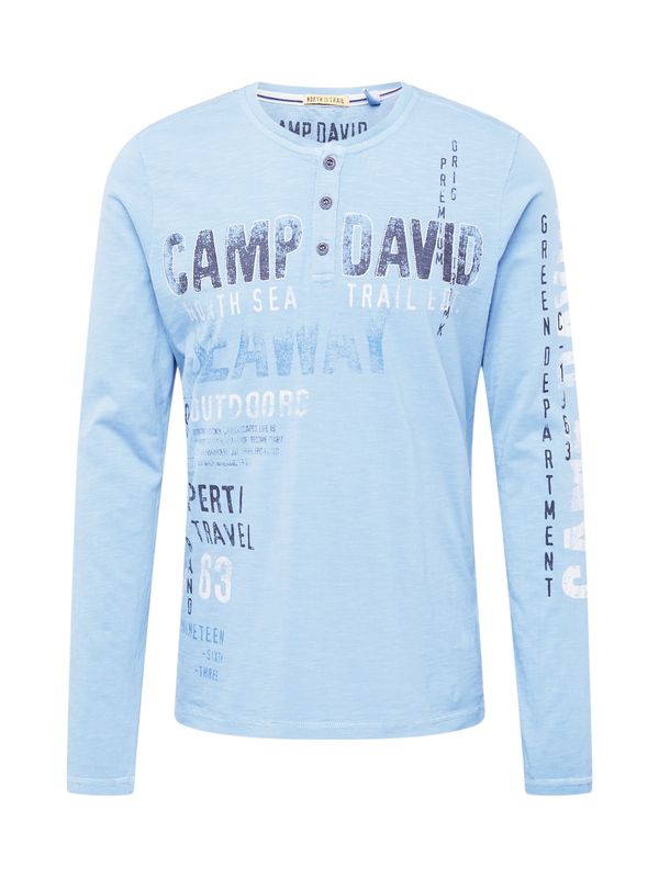 CAMP DAVID CAMP DAVID Тениска  опушено синьо / черно / бяло