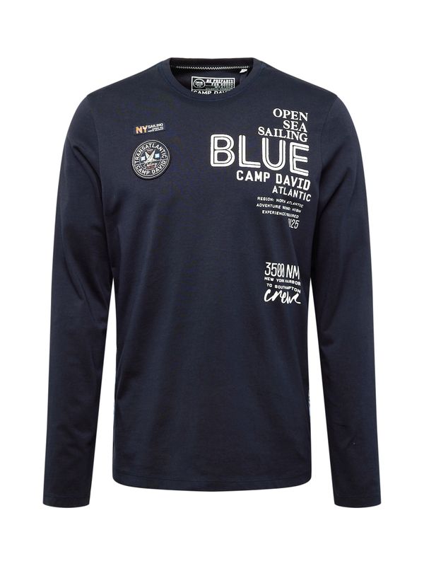 CAMP DAVID CAMP DAVID Тениска  синьо / бяло