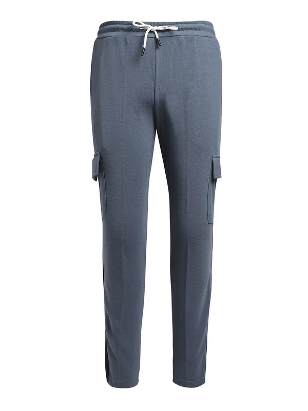 Campus Sutra Campus Sutra Карго панталон 'Accoutrement'  гълъбово синьо / черно