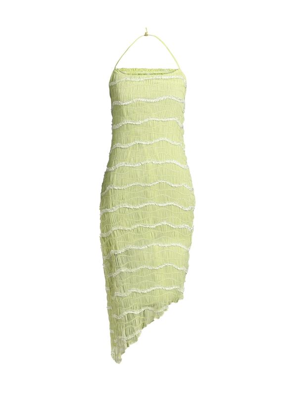 Campus Sutra Campus Sutra Лятна рокля 'Alessandra'  лимоненожълто / бяло