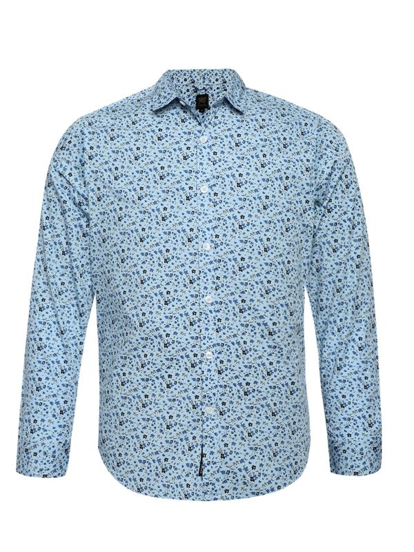 Campus Sutra Campus Sutra Риза 'Ashton'  синьо / нейви синьо / сиво