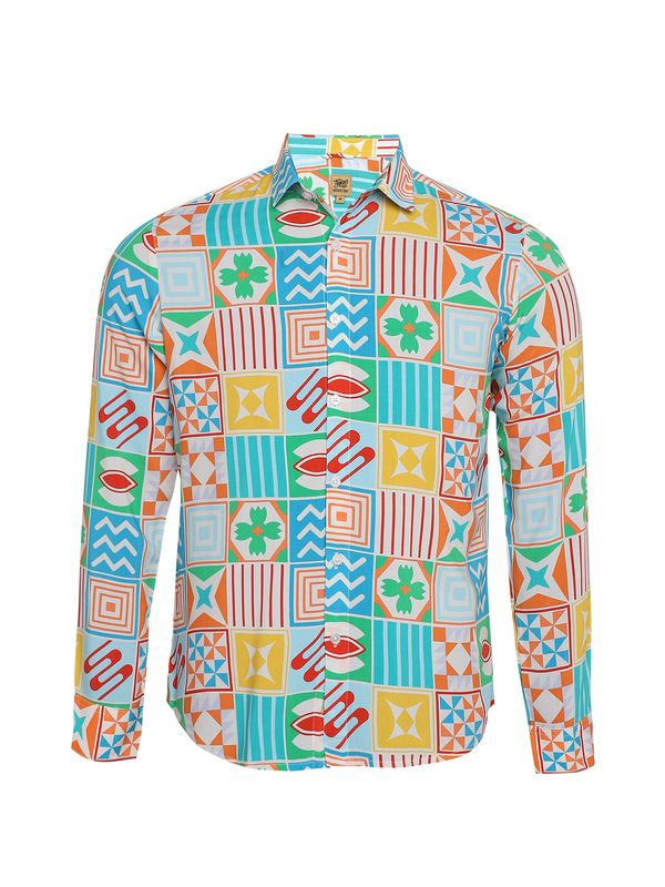 Campus Sutra Campus Sutra Риза 'Charles'  пъстро