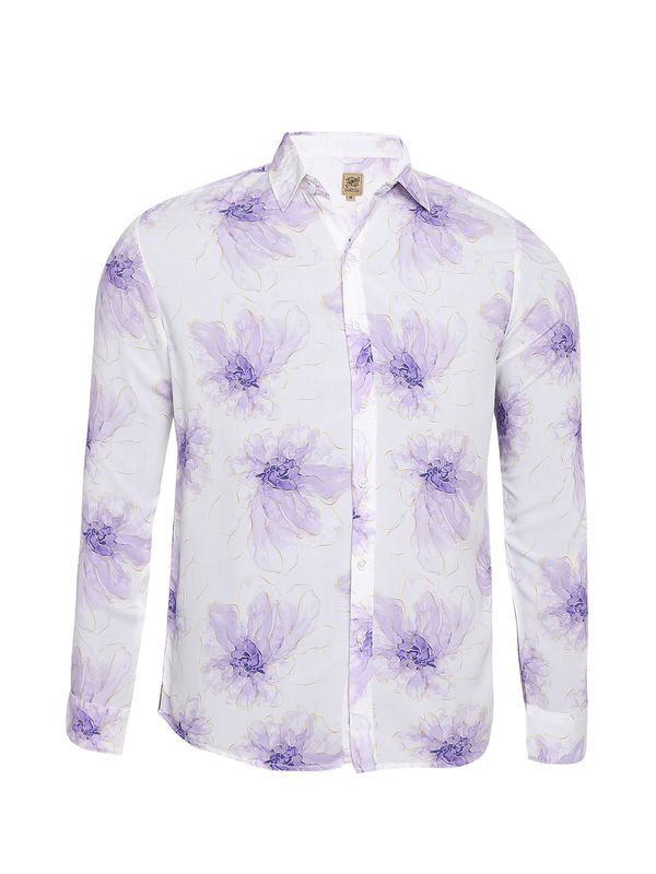 Campus Sutra Campus Sutra Риза ' Derek '  бежово / лилав