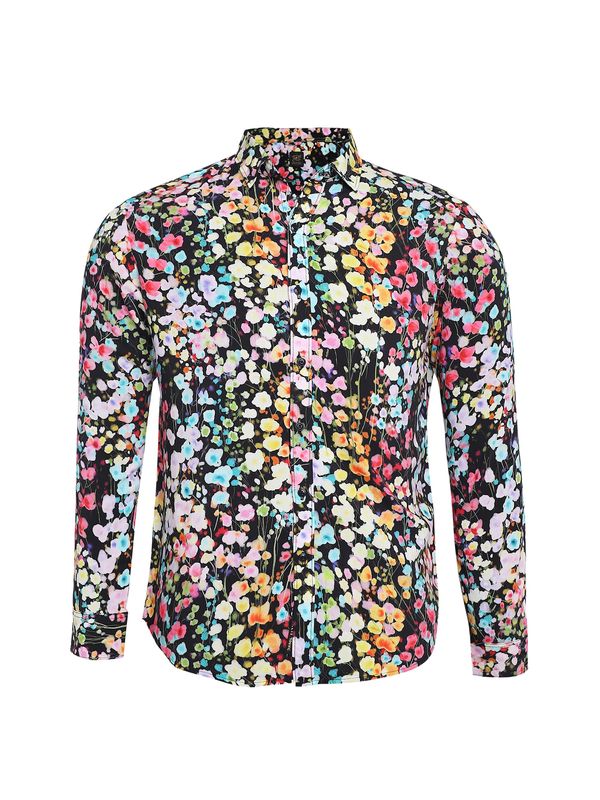 Campus Sutra Campus Sutra Риза 'Joel'  пъстро / черно