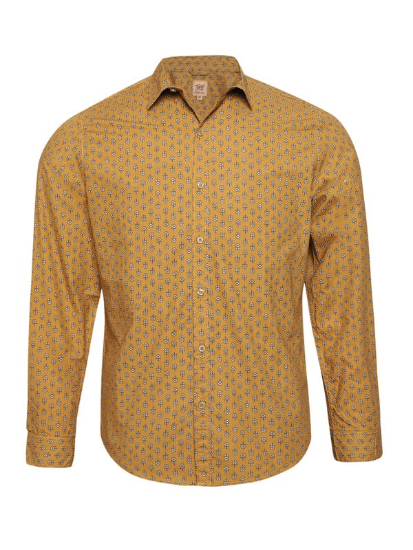 Campus Sutra Campus Sutra Риза 'Jose'  карамел / черно / бяло