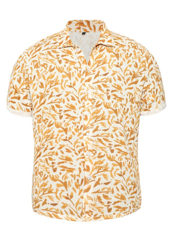 Campus Sutra Campus Sutra Риза ' Sawyer '  бежово / кафяво