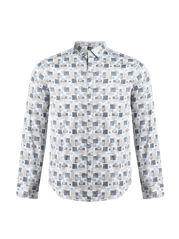 Campus Sutra Campus Sutra Риза 'Sebastian'  нейви синьо / светлосиньо / пепел от рози / бяло