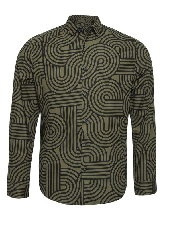 Campus Sutra Campus Sutra Тениска 'Kayden'  зелено / черно