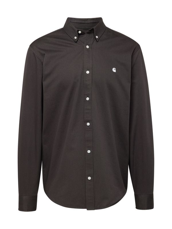 Carhartt WIP Carhartt WIP Бизнес риза 'Madison'  антрацитно черно / бяло