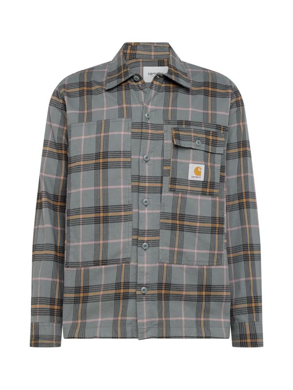 Carhartt WIP Carhartt WIP Риза 'Hadley'  горчица / сиво / светлорозово / черно