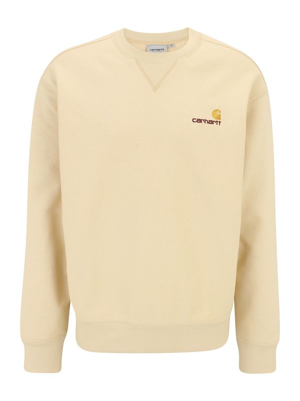 Carhartt WIP Carhartt WIP Суичър 'American Script'  шоколад / капучино / тъмножълто