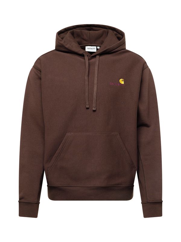 Carhartt WIP Carhartt WIP Суичър 'American Script'  шоколад / жълто / циклама