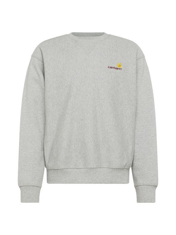 Carhartt WIP Carhartt WIP Суичър 'American Script'  сив меланж / оранжево / тъмночервено