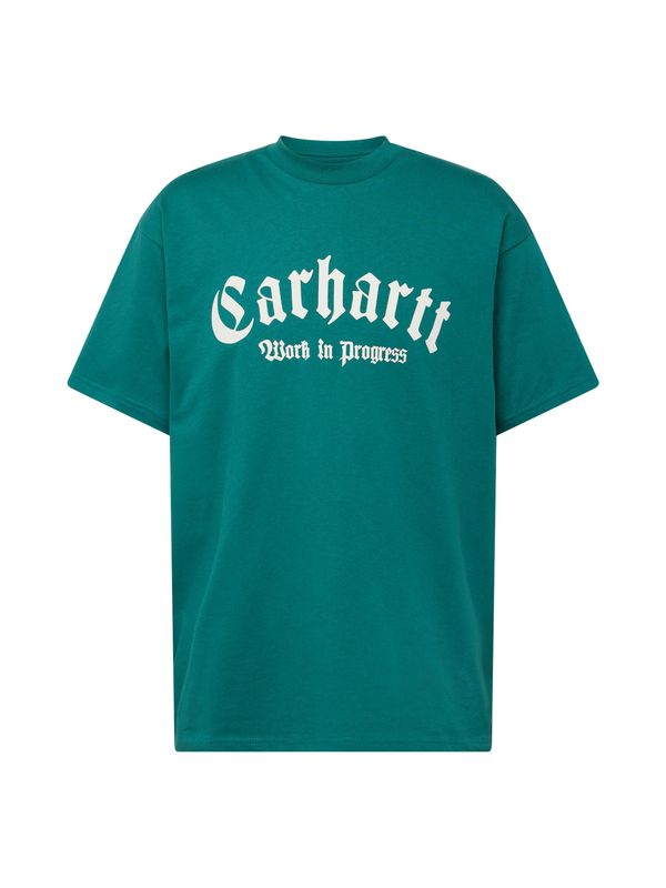 Carhartt WIP Carhartt WIP Тениска 'Onyx'  смарагдово зелено / яйчена черупка