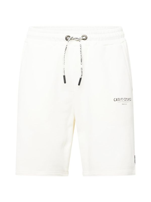 Carlo Colucci Carlo Colucci Панталон 'De Santi'  черно / бяло