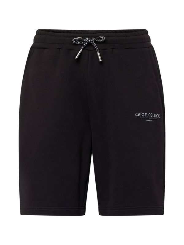 Carlo Colucci Carlo Colucci Панталон 'De Santi'  сиво / черно / бяло