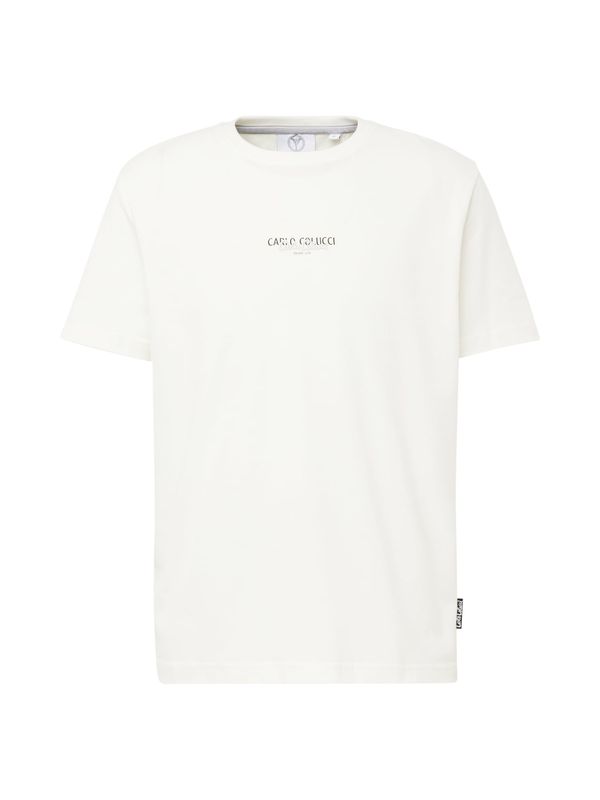 Carlo Colucci Carlo Colucci Тениска 'De Salvador'  черно / бяло