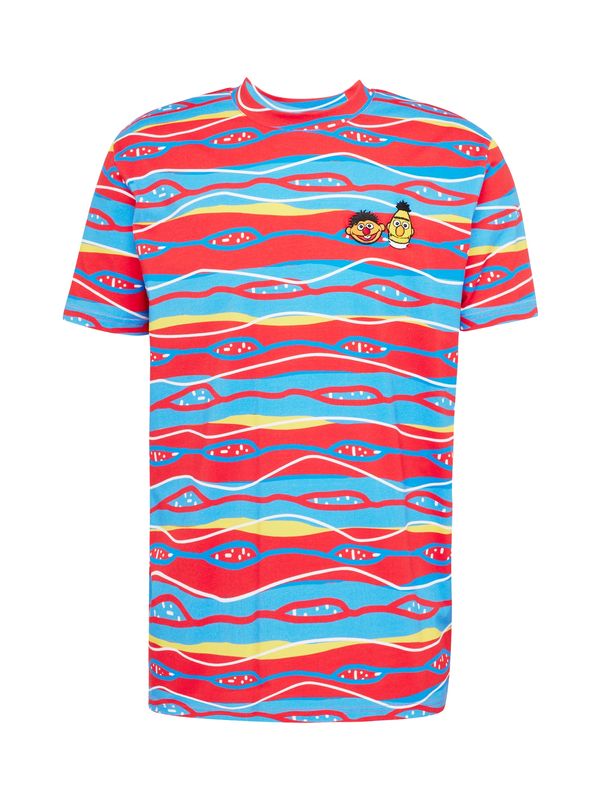 Carlo Colucci Carlo Colucci Тениска 'Degasper'  синьо / светложълто / червено