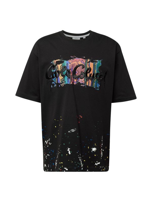 Carlo Colucci Carlo Colucci Тениска  синьо / жълто / черно / бяло