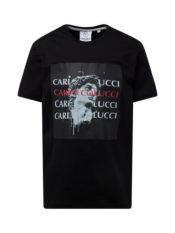 Carlo Colucci Carlo Colucci Тениска  сиво / червено / черно / бяло
