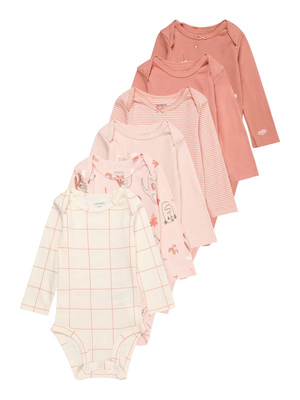 Carter's Carter's Бебешки гащеризони/боди  бежово / бледорозово / розе / черно