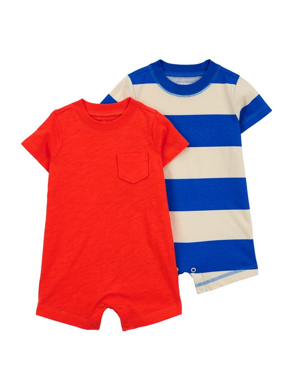 Carter's Carter's Бебешки гащеризони/боди  бежово / синьо / оранжево-червено