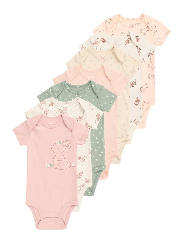 Carter's Carter's Бебешки гащеризони/боди  бежово / тъмнобежово / ябълка / светлорозово