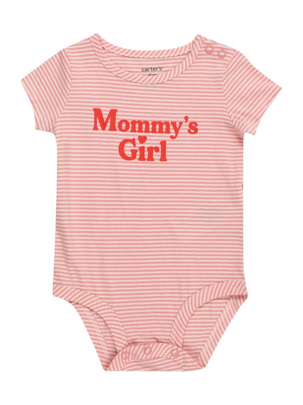 Carter's Carter's Бебешки гащеризони/боди  пепел от рози / ярко червено / бяло