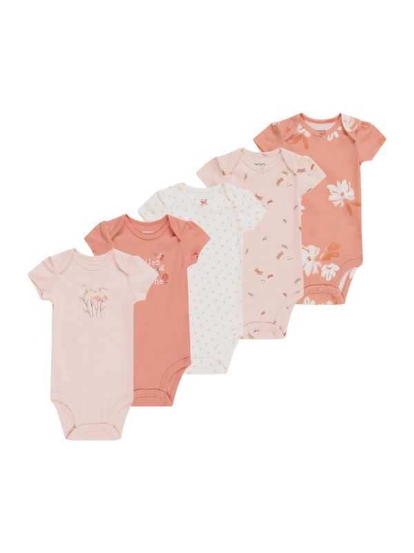 Carter's Carter's Бебешки гащеризони/боди  пъстро / тъмно коралово / бледорозово / бяло