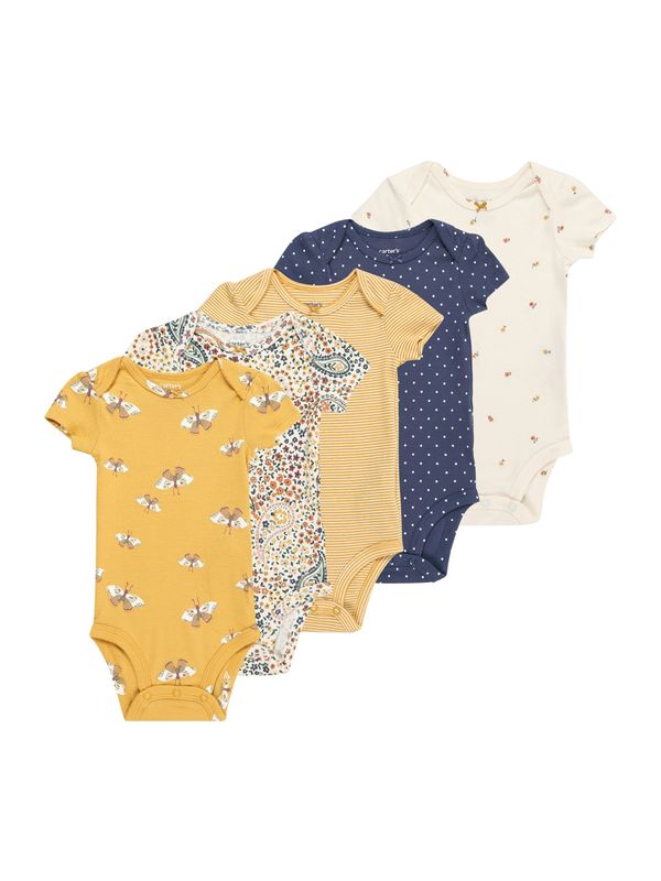 Carter's Carter's Бебешки гащеризони/боди  синьо / жълто / зелено / бяло