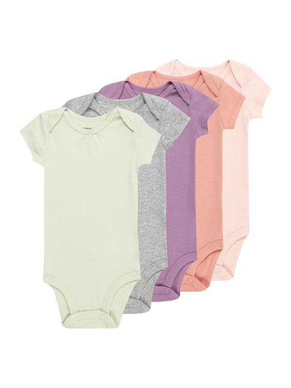 Carter's Carter's Бебешки гащеризони/боди  сив меланж / пастелно зелено / лилав / корал / розе