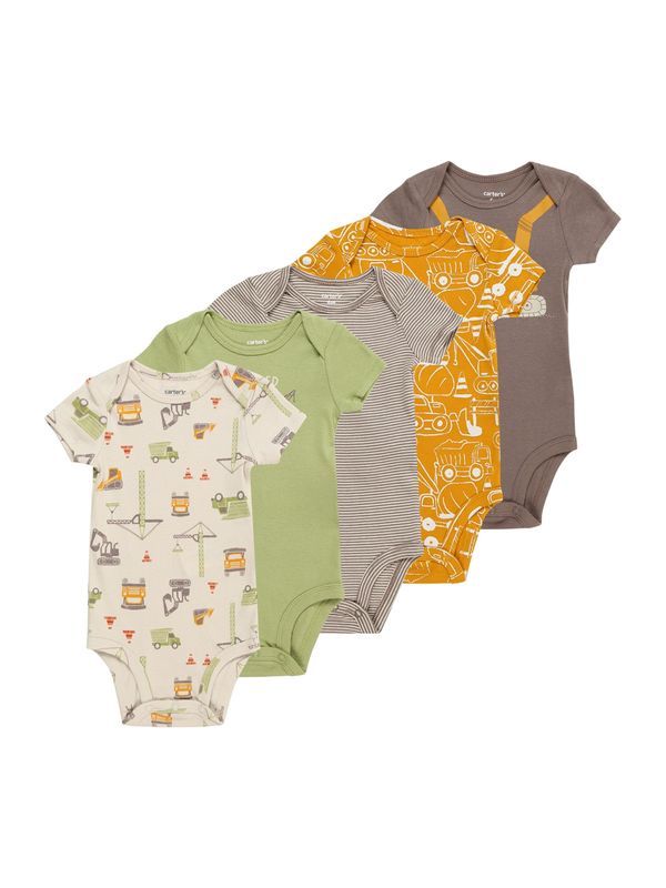 Carter's Carter's Бебешки гащеризони/боди  светлобежово / сиво-кафяво / зелено / оранжево