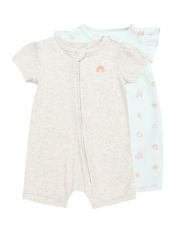 Carter's Carter's Бебешки гащеризони/боди  светлосиньо / сив меланж / червено