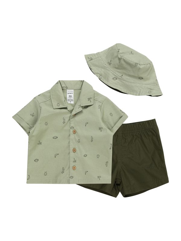 Carter's Carter's Комплект  маслина / пастелно зелено / черно