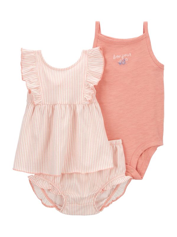 Carter's Carter's Комплект  синьо / пепел от рози / бяло