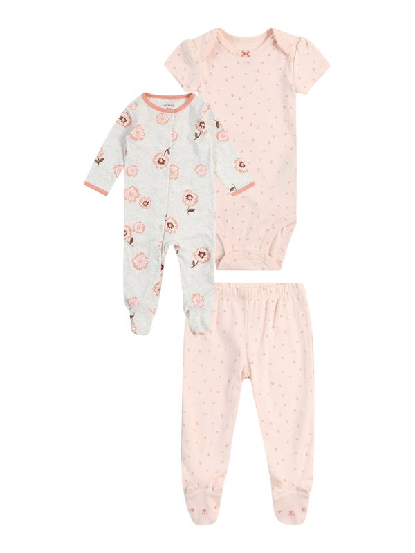 Carter's Carter's Комплект  сив меланж / оранжево / светлорозово / бяло