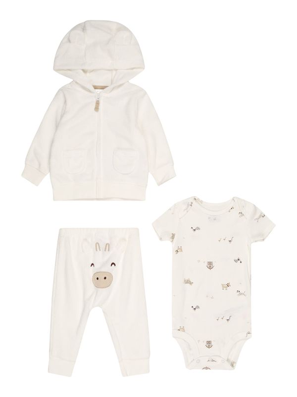 Carter's Carter's Комплект  светлобежово / тъмнокафяво / сив меланж / бяло