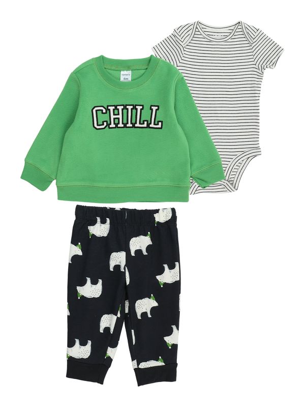 Carter's Carter's Комплект  зелено / черно / бяло