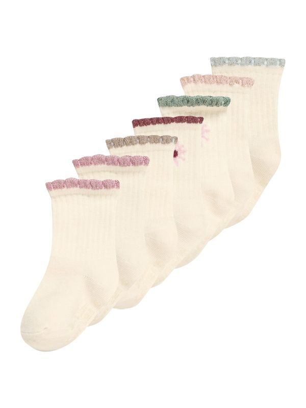 Carter's Carter's Къси чорапи  бежово / тъмнобежово / зелено / бледоморав / бургундово червено