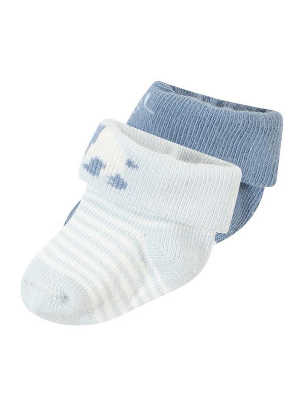 Carter's Carter's Къси чорапи  гълъбово синьо / пастелно синьо / бяло