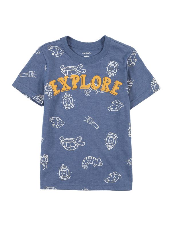 Carter's Carter's Тениска  нейви синьо / оранжево / бяло