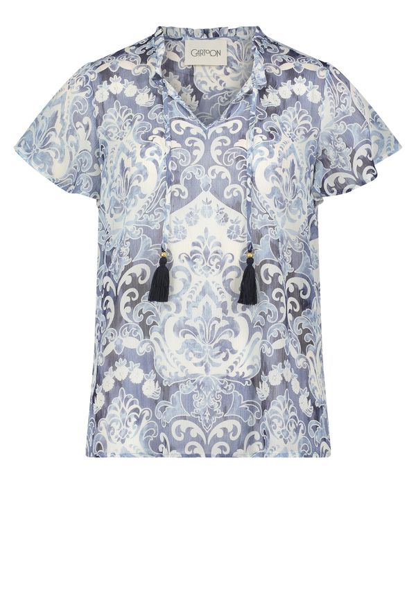 Cartoon Cartoon Блуза  индиго / пастелно синьо / бяло