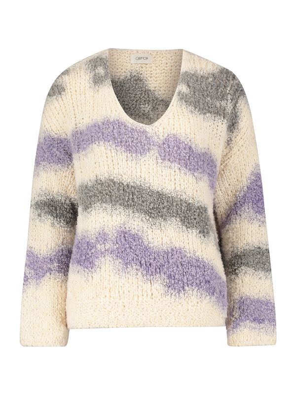 Cartoon Cartoon Пуловер  кремаво / тъмнозелено / люляк