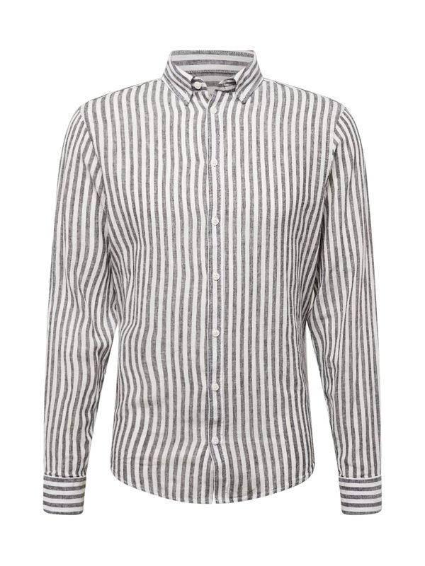 Casual Friday Casual Friday Риза 'Anton'  сиво / бяло